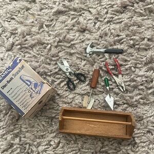 Lot of Vintage Miniature Toolset and Dremel Box Scale 1-12